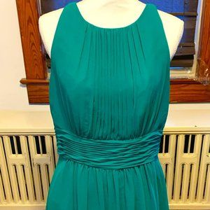 Lauren Evening Kelly Green Stunning Dress Size 12